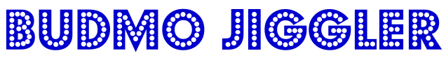Budmo Jiggler шрифт